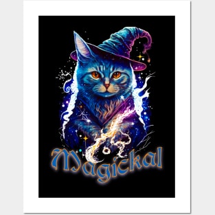 Space Wizard Cat Posters and Art